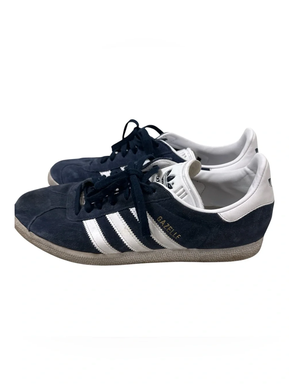 Adidas Gazelle  blue White 3 Strap Casual Sneaker Size 10 1/2